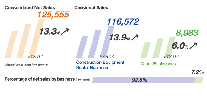 笆  Percentage of net revenues by business (consolidated) 